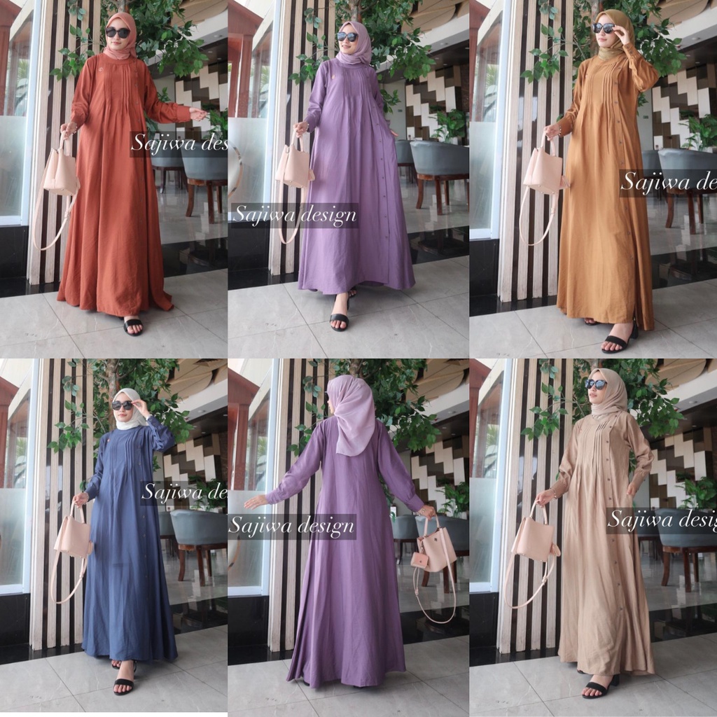Ayora dress By sajiwa design / dress premium / gamis terbaru