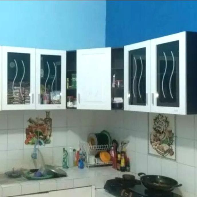 Rak Piring Lemari Dapur Kitchen Set Atas 5 Pintu L Aulakita80