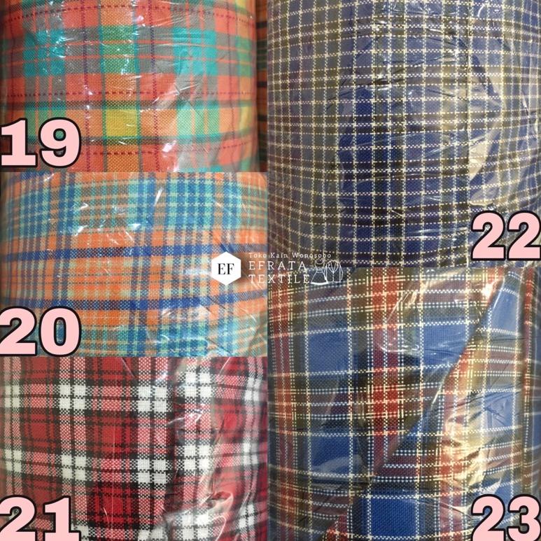 KAIN KATUN KOTAK KOTAK SERAGAM SMP SD SMA ▫ PGE.25Au22ᴮ