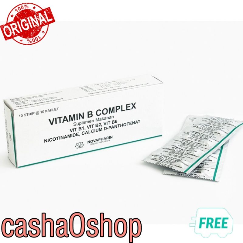 Jual VITAMIN B COMPLEX NOVAPHARIN 1 BOX 100 TABLET | Shopee Indonesia