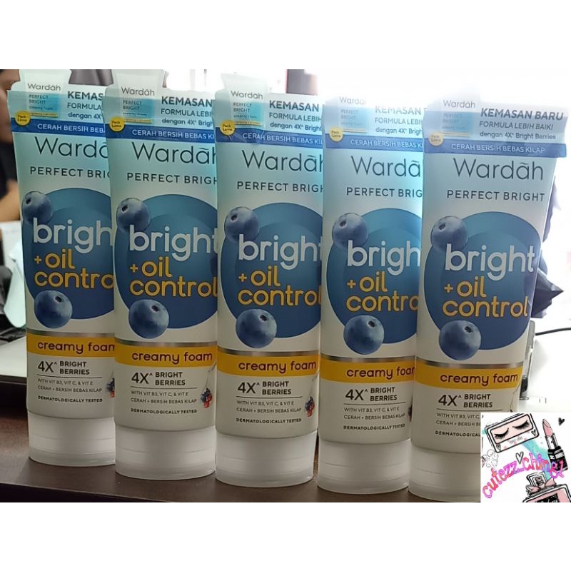 ☃Cutezz_Ching1☃&quot;New&quot;Wardah Perfect Bright Creamy Foam Smoothing/Oil Control 100ml