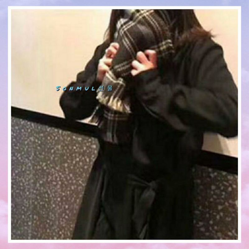 IMPORT PLAID CHECKED WINTER AUTUMN LONG SCARF SHAWL SYAL PANJANG MUSIM DINGIN WANITA PRIA-1