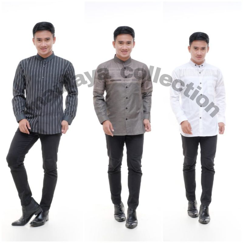 BEST SELLER !!! KEMEJA KOKO LENGAN PANJANG | BAJU KOKO PRIA LENGAN PANJANG | BAJU MUSLIM PRIA | GUS ASMI SHOBANUL MUSLIMIN | KOKO KATUN | KEMKO SLIMFIT | KOKO PUTIH | KATUN