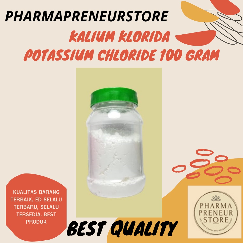 POTASSIUM CHLORIDE / KALIUM KLORIDA / KCL 100 GRAM BEST QUALITY TEKNIS GRADE