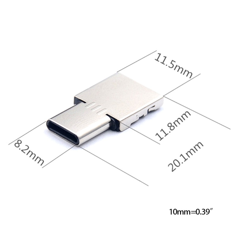 Vivi Adapter OTG Usb 2.0 Ke Tipe-C / Micro Usb Bahan Metal