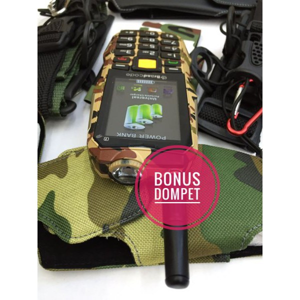 BRANDCODE B81 B 81 ARMI ARMY BONUS SARUNG HP DORENG LORENG 10000 MAH BON