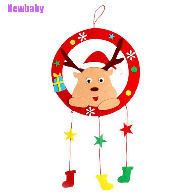 (Newbaby) Mainan Lonceng Angin Bahan Felt Untuk Kerajinan Tangan Anak DIY