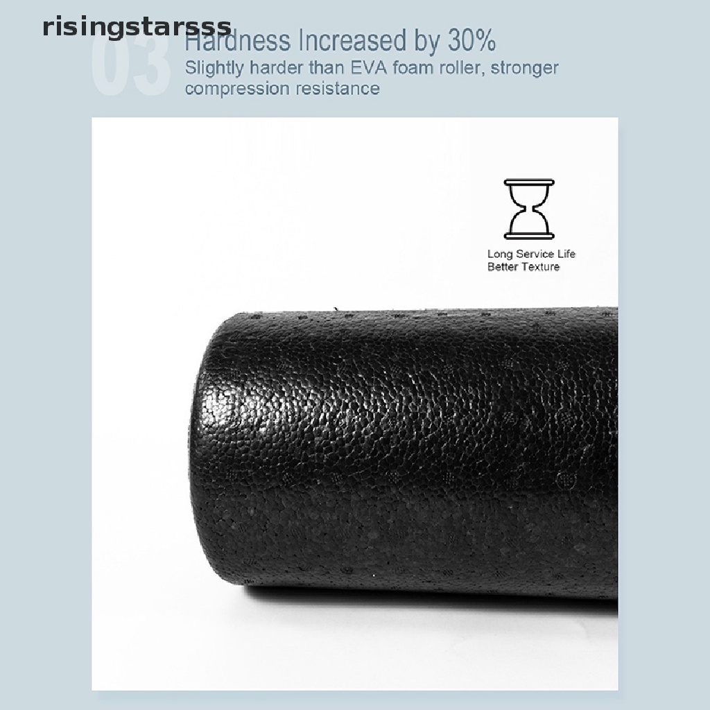 Rsid Span-new 3ukuran Roller Busa Yoga Hitam30 /45 /60 CM Peralatan Latihan Massage Roller