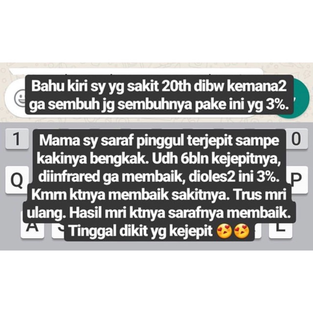 NYERI OTOT AKUT Essential Oil + Evoo minyak zaitun. Obat herbal alami anak