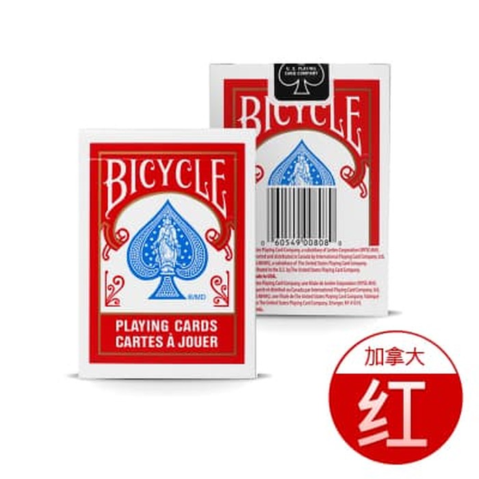 Bicycle Rider Poker Red Cartes A Jouer Playing Card Import America