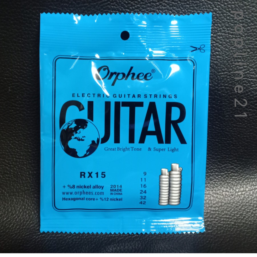 Senar gitar listrik ORPHEE / Electric guitar strings ORPHEE 09-RX15 / 010-RX17