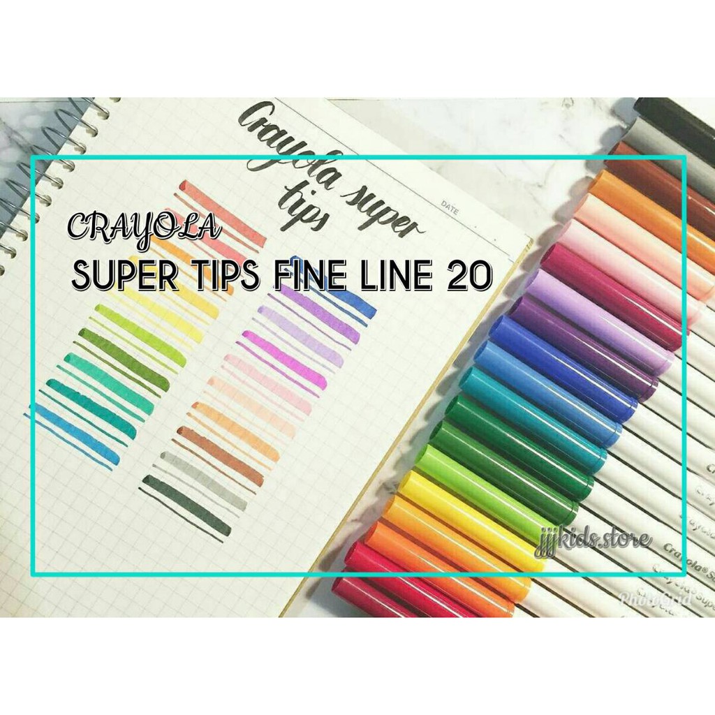 Jual Crayola Super Tips Fineline Indonesia|Shopee Indonesia
