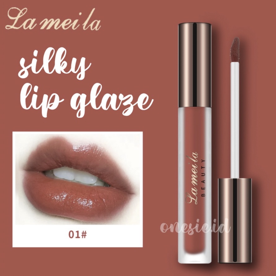 LAMEILA Lipstick Lip Glaze Silky Lipstik Pelembab Pewarna Bibir Cair LA063