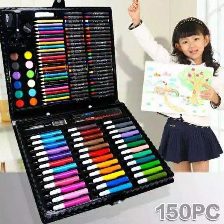 

ㅀ 150 PCS Art Set Pensil Warna Crayon Full Set Alat Lukis Gulali Books Pencil Menggambar Warna Warni HARGA TERMURAH 3996 ☽