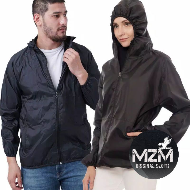 Jaket Olahraga Pria Wanita Sepeda Lari Running Pembakar Lemak Original Parasut nyaman buat segala ol