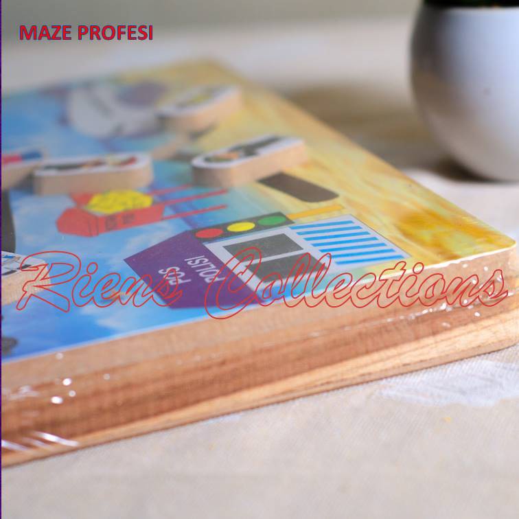 MAINAN EDUKASI. MAINAN ANAK. PUZZLE KAYU. PASEL KAYU. MAZE. Riens Collections