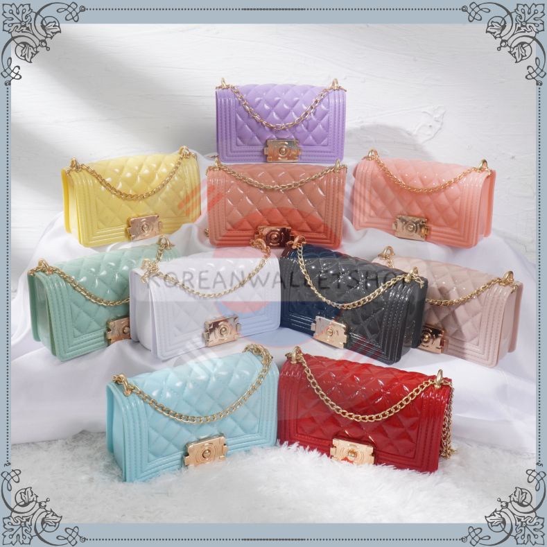 Tas Jelly Glossy Mini Toyboy | Tas Wanita Jelly Glossy Mini