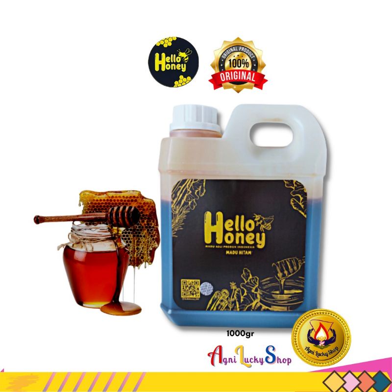 

Madu Hitam Pahit Herbal Alami 100% Hello Honey Premium Hutan Asli HelloHoney 1000gr