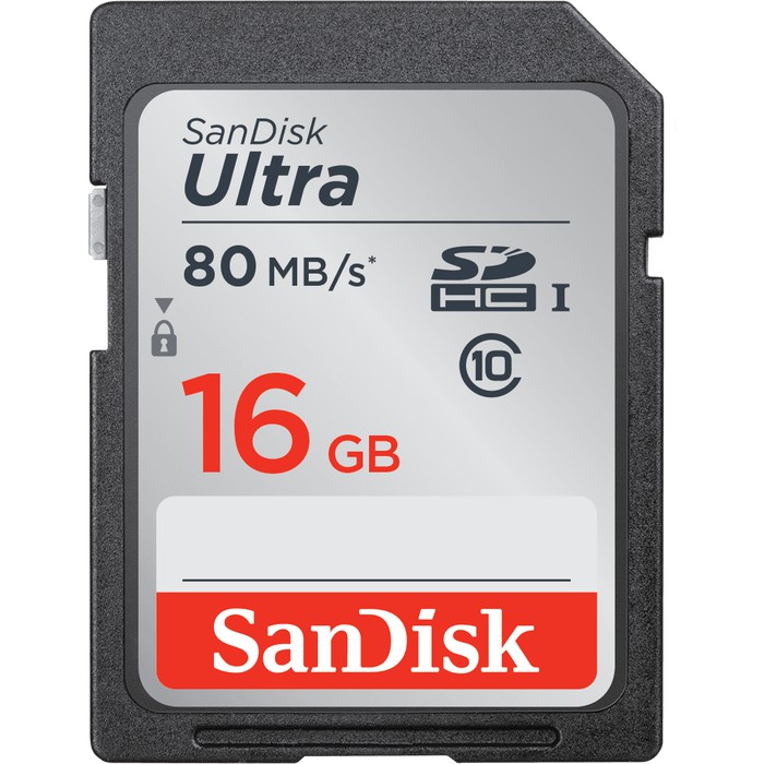 SD CARD SANDISK 16 GB CLASS 10 80MB/s