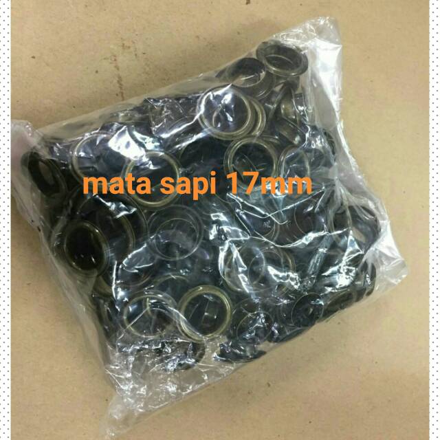 Mata sapi ukuran 1.7cm dan 2.2cm  (60set)