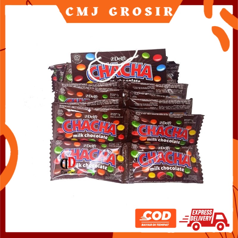 

GROSIR CHACHA DELFI MILK CHOCOLATE | PEANUT 1 RENCENG ISI 10PCS