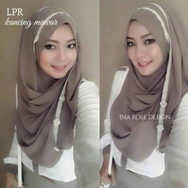Preloved Hijab Instan Ina Rose Design