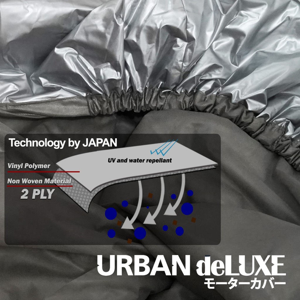 Urban Deluxe / Cover Motor 2 Lapis Kawasaki KLX 100% Waterproof Dan Anti Gores / DSM
