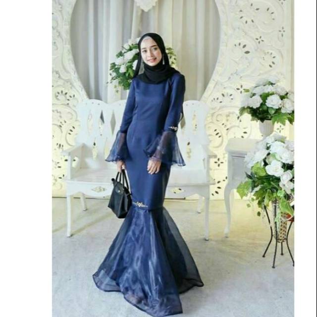 dress duyung organza