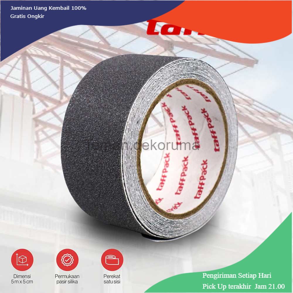 TD - PKK TaffPACK Lakban Tape Safety Grip Anti Slip Strong Traction