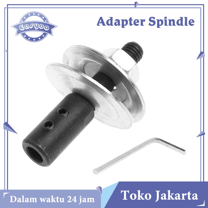 Promo Spindle Adapter 10Mm Mandrel Adaptor Gerinda Polishing Pengubah Bor Jadi Gerinda Duduk Untuk