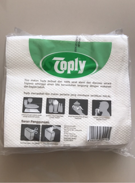 Tisue Napkin toply isi 50lembar 1 ply-1