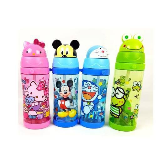 [BISA COD]  Botol Minum Anak Botol Minum Kepala Karakter BPA FREE