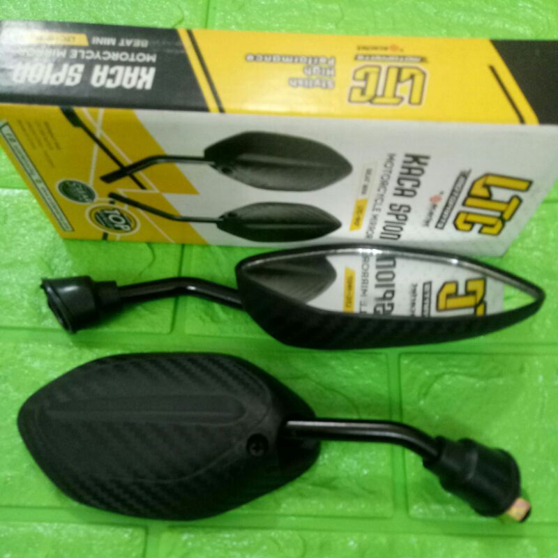 Spion beat carbone doff /kaca spion beat mini tangkai crome /tangkai black honda