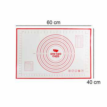 Silicone Mat Alas Adonan Pizza Martabak 40x60CM / Alas Menggiling Adonan Alas Pizza Silicone Premium /Alas Adonan Silikon Tebal Anti Lengket Aman Mat Alas Adonan Kue / Alas Penggiling Adonan Kue  Papan Alas Adonan Kue Pizza Martabak Alas Silikon Adonan