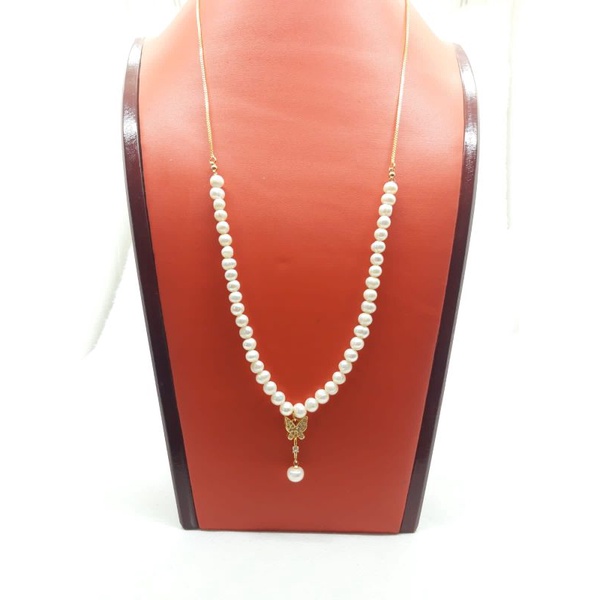 KALUNG PANJANG 70CM ASLI KALUNG MUTIARA AIR TAWAR LOMBOK RHODIUM EMAS KALUNG HIJAB KALUNG KUPU KUPU