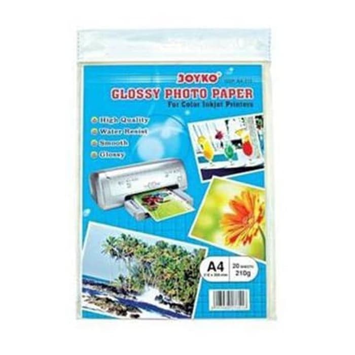 

Order Langsung Photo Paper Glossy A4 210 gsm - Joyko isi 20 Lembar Terlaris