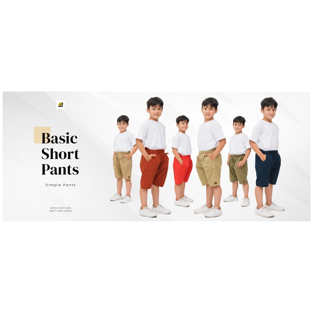 Hooflakids Celana Pendek Anak Laki Laki Basic Short Pants