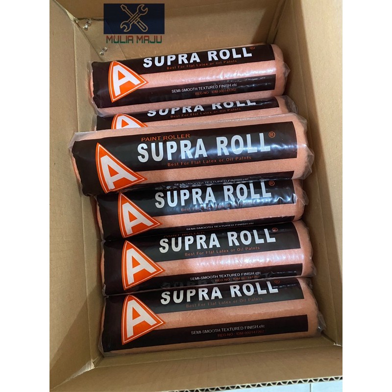 BULU KUAS ROL SUPRA 9 in / REFILL BULU ROL CAT TEMBOK BESAR /ISI ROL CAR