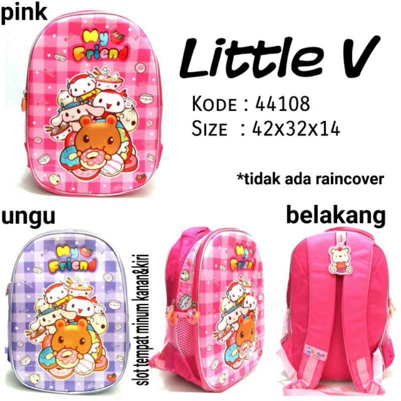 TAS SEKOLAH ANAK PEREMPUAN LITTLE V 44108