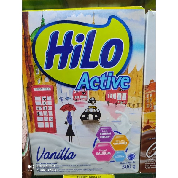 

Hilo Active Vanilla 500 gram