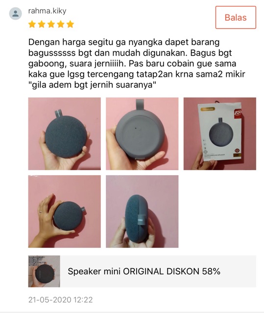 (Makassar) Speaker Bluetooth Sakumini Y6 ORIGINAL SAKUMini Suara MANTAP NgeBASS