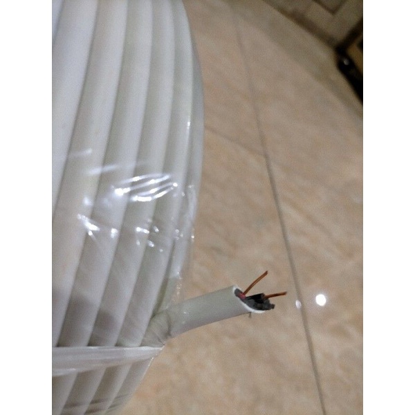 kabel listrik / kabel audio KAWAT PUTIH 2x1,5