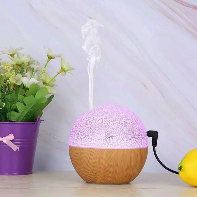 Air Humidifier Diffuser Aromaterapi Lampu Free Oil Unik Aromatherapy Essential Oil Taffware Disfuser