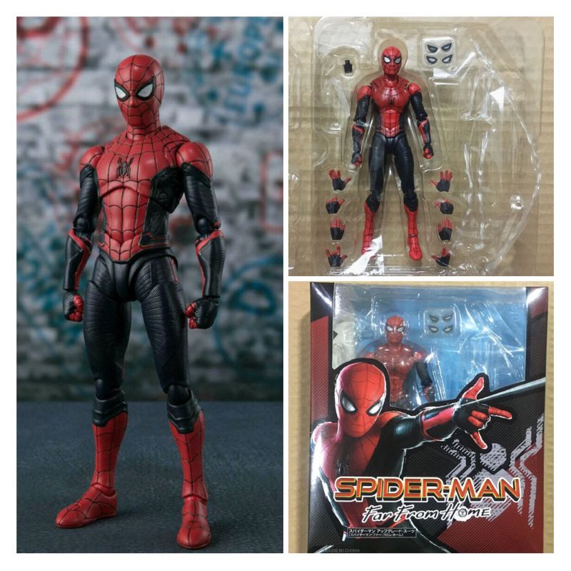 SHF spiderman far from home figuarts spiderman super hero avengers spiderman marvel hero figure aven