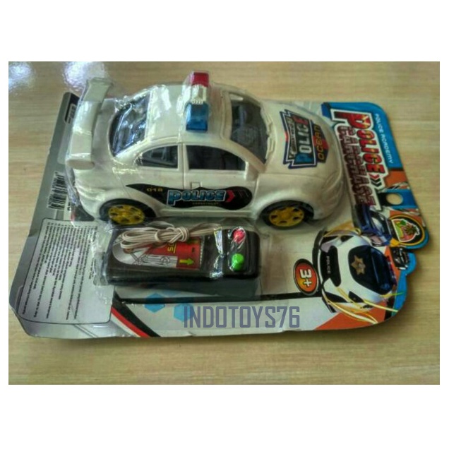 Mainan Mobil Polisi remote kabel