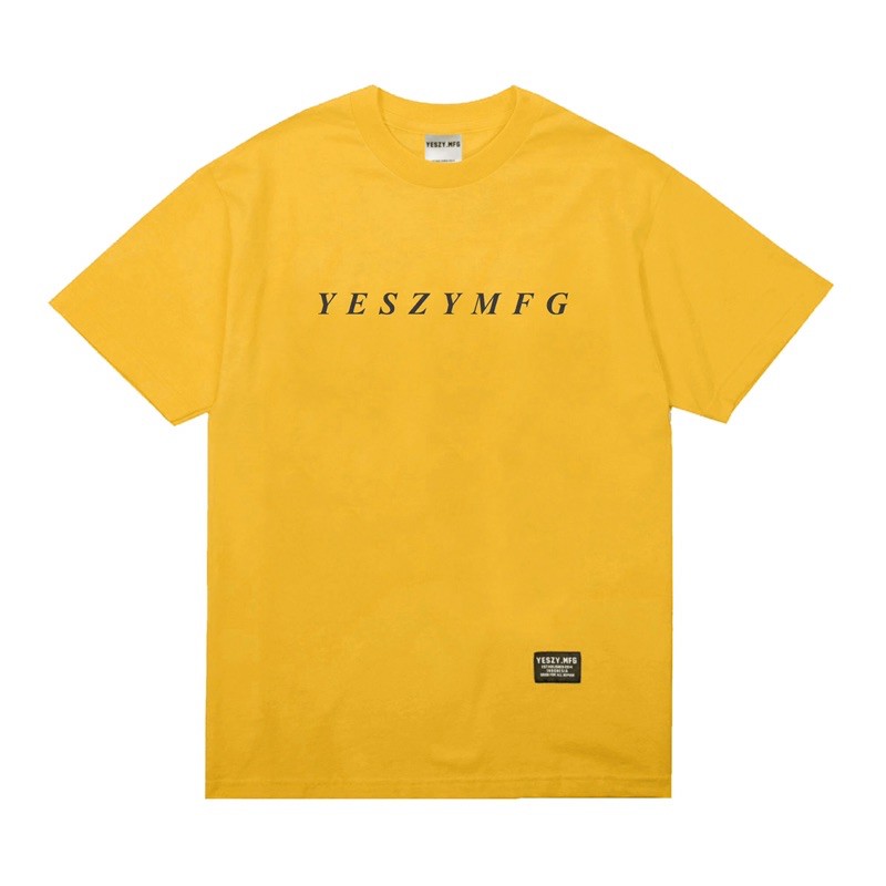 YESZY.MG Tshirt Mustard Italic F. Black