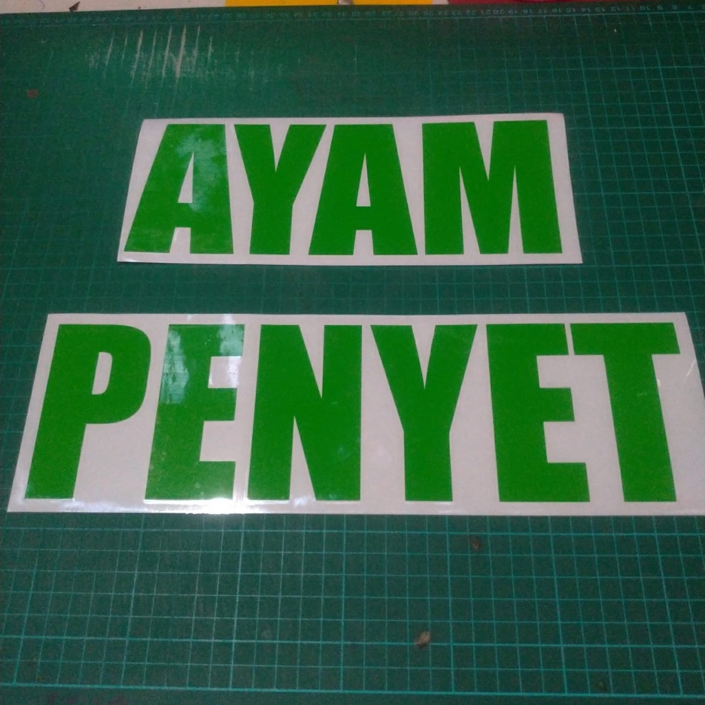 

STIKER ANGKA/HURUF UK 4 CM BAHAN ORACAL GLOSSY