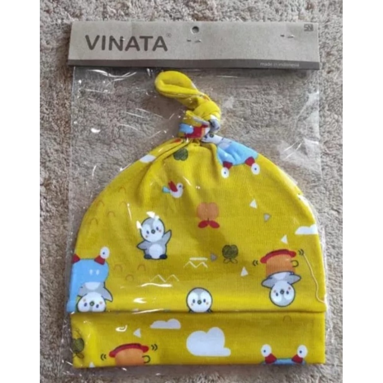 VINATA-TOPI BAYI KUNCUNG FULL PRINT-TOPI BAYI MURAH