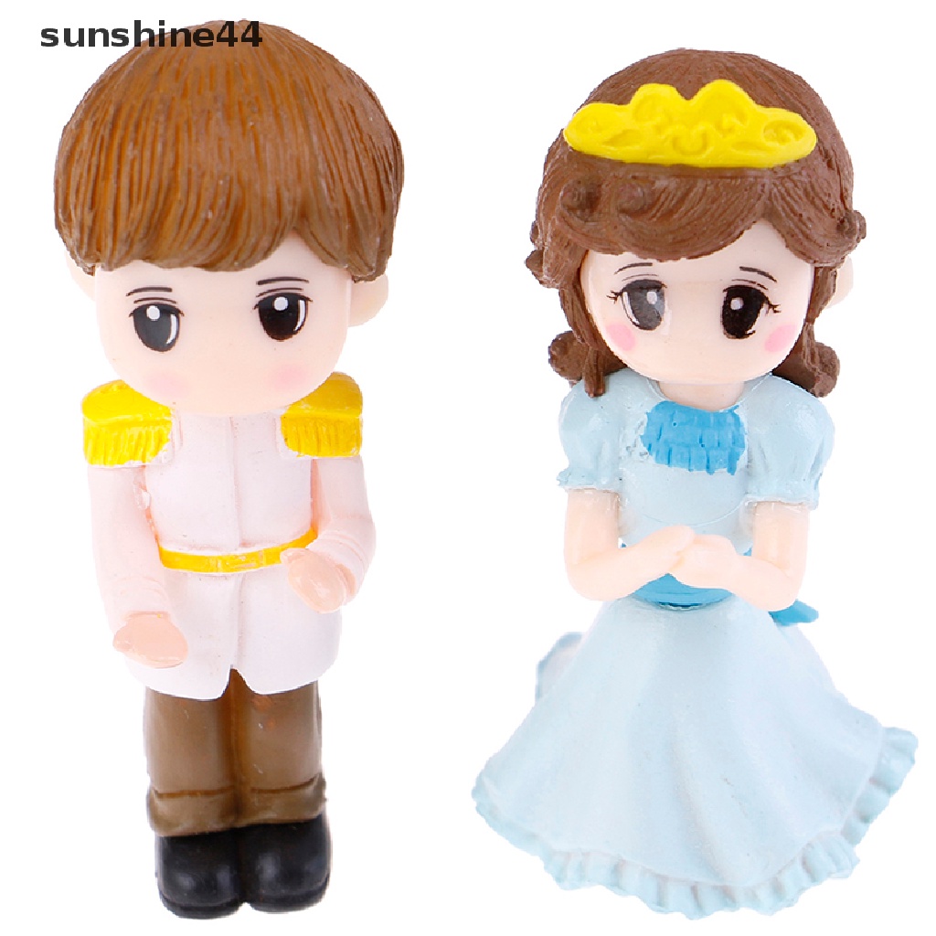 Sunshine 1 Set Miniatur Pasangan / Pria / Wanita Untuk Dekorasi Taman Mini / Lansekap Mikro DIY