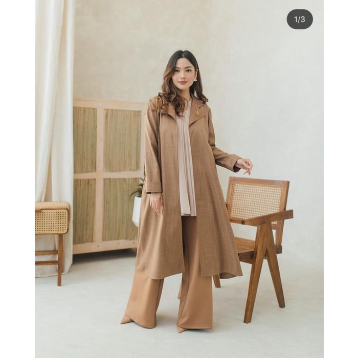 Promo Alana Outer color Camel - Wearing Klamby - XS Berkualitas